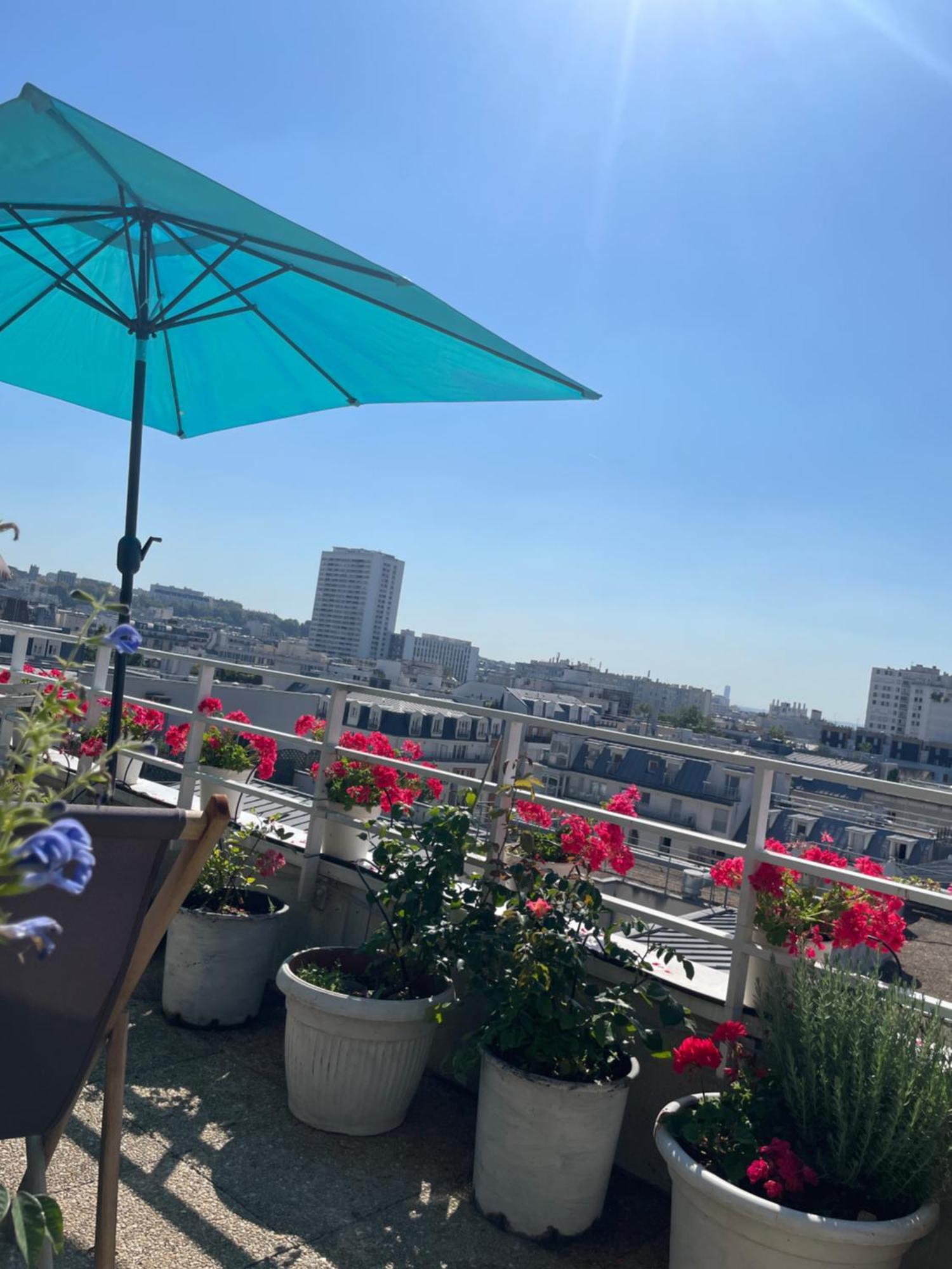 Trois Pieces Sur Parc De La Terrasse Et Vues Paris